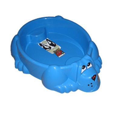 Детская пластиковая песочница мини-бассейн - Собачка с покрытием  